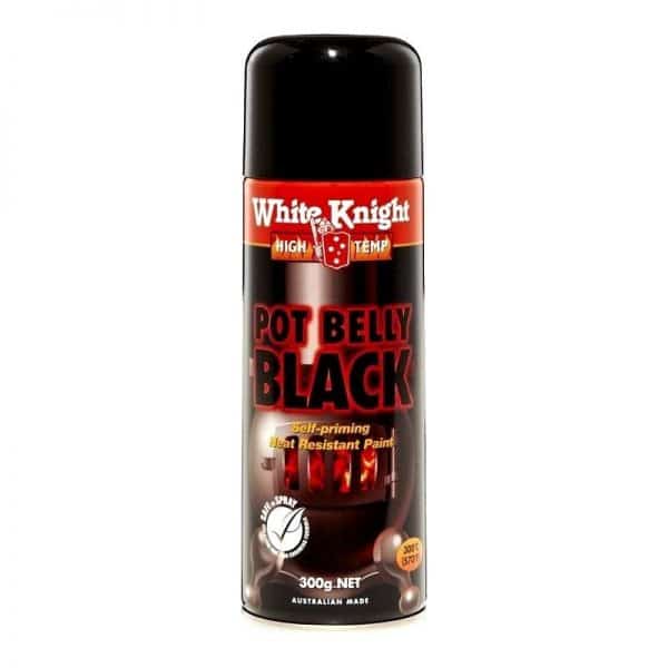 White Knight Pot Belly Black 300g