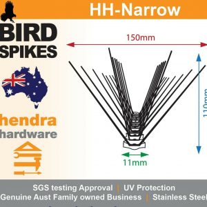 Bird Spikes Narrow Base - 25 Metres HH-Narrow Dimensions