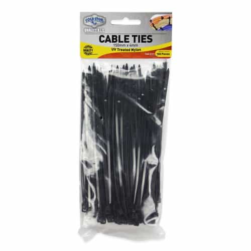 Cable ties UV treated nylon 100 pack