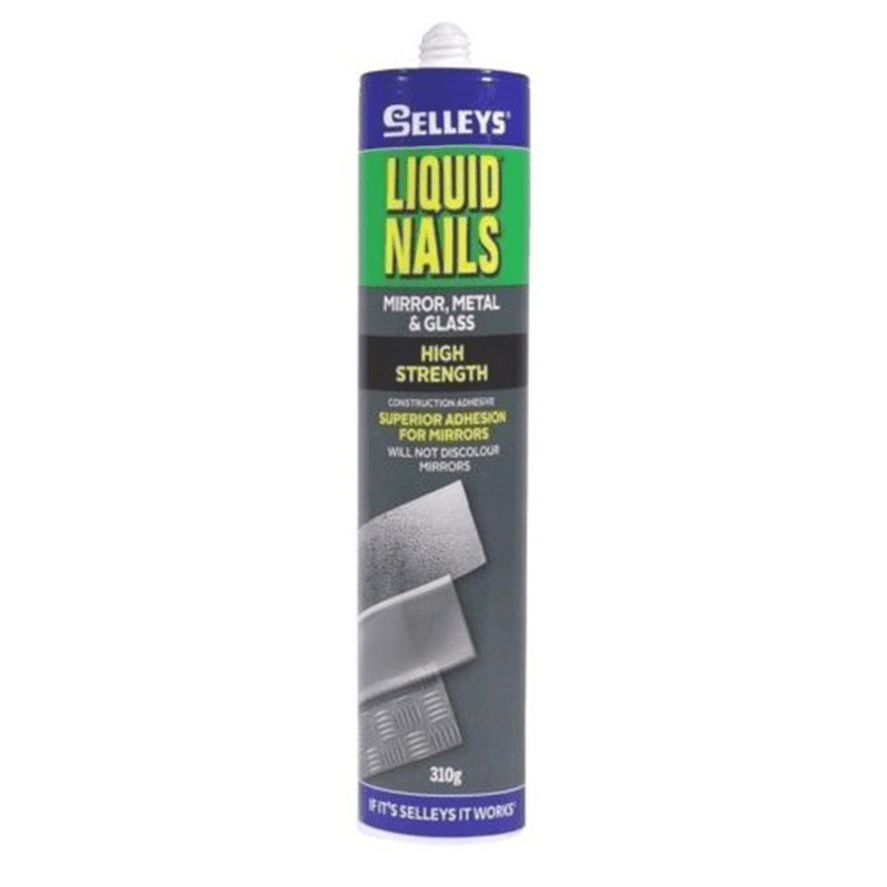 LIQUID NAILS High Strength Construction Adhesive for Mirror Metal Glass SELLEYS