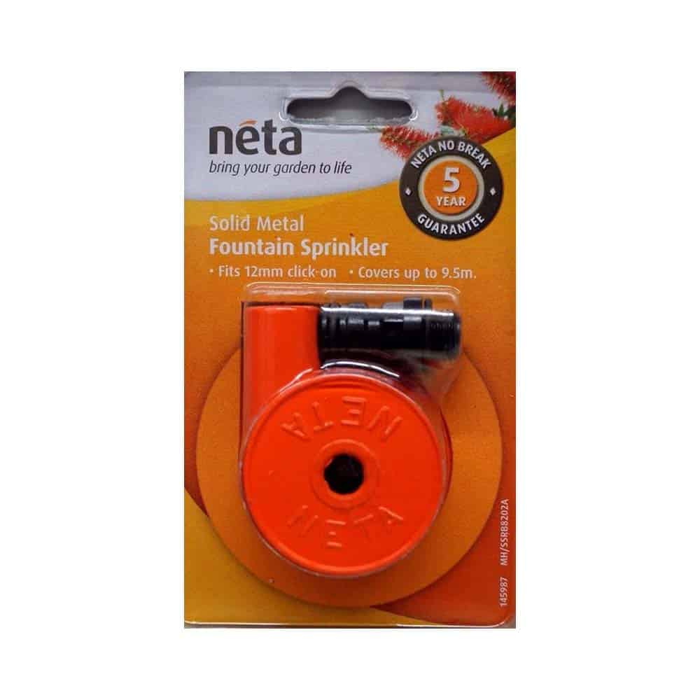NETA SOLID METAL FOUNTAIN SPRINKLER Fits 12mm click-on