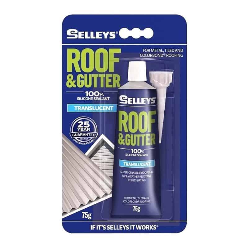 Roof & Gutter Silicone Sealant Selleys 75g Translucent