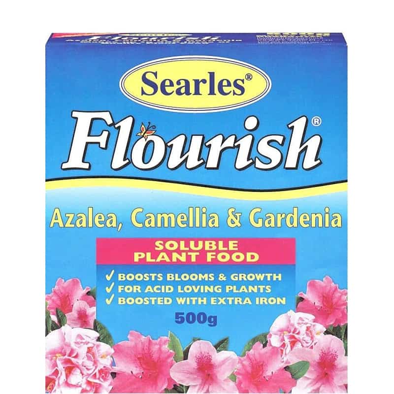 SEARLES FLOURISH Azalea Camellia & Gardenia Soluble Plant Food Fertilizer 500gm
